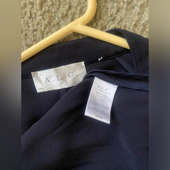 A.L.C Navy Blue Trench Coat Size M - Picture 9 of 9